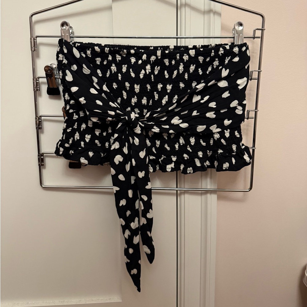 Sinsay Polka Dot Tie Tube Top – Size Small